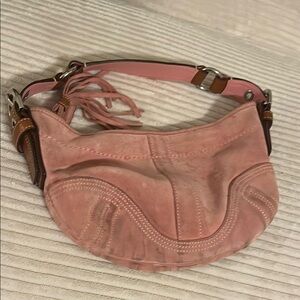 Authentic Coach Pink Suede Women's Bag